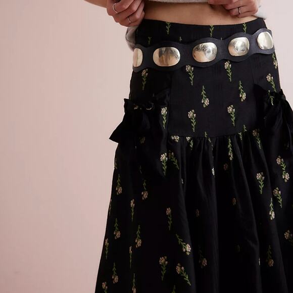 Free People Rowena Covertible Maxi Skirt Sz Med - Picture 5 of 11